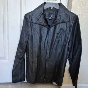 East 5th Black Leather Jacket